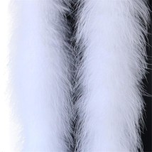 2 Yards Fluffy Marabou Feather Boa For Crafts Wedding Party Christmas Tr... - £15.14 GBP