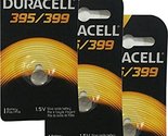 Duracell 395/399 1.5V Silver Oxide Button Battery, 3 Pack - $7.05