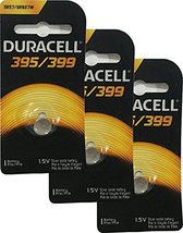 Duracell 395/399 1.5V Silver Oxide Button Battery, 3 Pack - £5.62 GBP