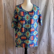 LuLaRoe Irma Top, Medium, Cotton Blend, Aztec Design, Tunic - £15.94 GBP