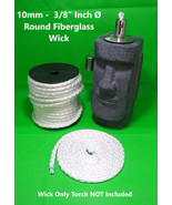 10mm -  3/8″ Inch Ø Round Fiberglass Wick Fibreglass FREE Worldwide Ship... - $23.51