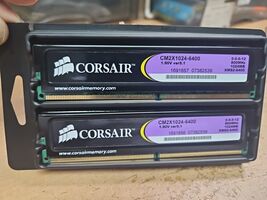 Corsair CM2X1024-6400 XMS2 DDR2 800MHz 2 x 1GB Ram Memory - $12.00 Corsair CM2X1024-6400 XMS2 DDR2 800MHz 2 x 1GB Ram Memory - $12.00