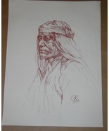 Carole Robinson Numbered Print American Indian 12 X 16 Vintage 62/200 - £79.08 GBP