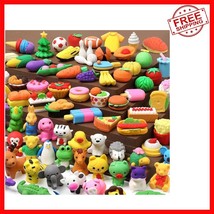Non-Toxic 100 Pack Puzzle Erasers - Ideal for Kids&#39; Goodie Bags &amp; Classr... - $30.68