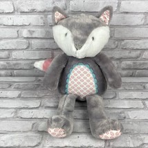 Levtex Baby Fiona the Fox Plush 18&quot; Gray Girl Stuffed Animal Toy 2017 - £13.58 GBP