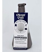 Clean Cult Dish Soap Dispenser Pump Refillable Glass 15 oz Container Gray - $26.47 CAD