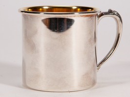 Vintage Child&#39;s Silver Plate Cup - Oneida Made in USA Silver Children Mug - $18.70