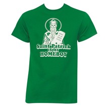 Saint Patrick Is My Homeboy Kelly Graphic Tee Shirt Green - £19.84 GBP+