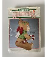 Bucilla Christmas CANDY CANE BEAR Felt Stocking 82732 Kit ~ Size 18”  Vi... - $29.45