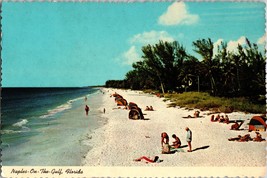 Vtg Postcard Naples Beach on the gulf, Florida, Postmarked 1975 - £5.19 GBP