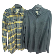 2 L.L. Bean Men’s Shirts Flannel Button Downs Traditional Fit Size Large. - $44.99