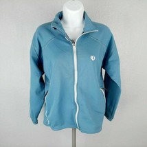Pearl Izumi For Women Full Zip Nylon Jacket Size Medium Blue Y15 - $12.37