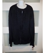 CHAPS SCHOOL UNIFORM NAVY BLUE BUTTON DOWN CARDIGAN SWEATER SIZE XL (16)... - $21.60