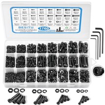 1760Pcs M2 M3 M4 M5 Metric Screw Assortment, Grade 12.9 Alloy Steel Hex ... - $38.96