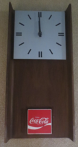 Coca-Cola Battery Wall Clock 23 X 10.75 inches Used Works as is - £19.35 GBP