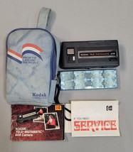Vintage Kodak Camera Case Tele-Instamatic 608 Camera Flash Instructions ... - $13.98