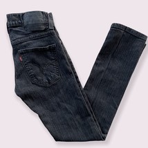 Levi&#39;s 511 Denim Jeans Mens Size 27x29 Black Slim Straight (Tag 29X30) - $18.49