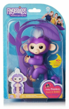 Fingerlings Mia Purple with White Hair Interactive Baby Monkey - £9.33 GBP