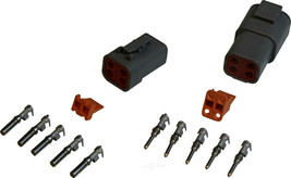 Wiring Connector 4-Pin Male/Female Deutsch 12-14 Ga Wire Terminal Clip By MSD - £61.23 GBP