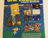 1993 Bart Simpson Unplugged Game Boy NES Nintendo Vintage Print Ad pa20 - $12.82