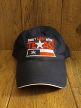 Don&#39;t Mess With Texas Baseball  Cap Adjustable Blue red and white embroidery - £11.09 GBP