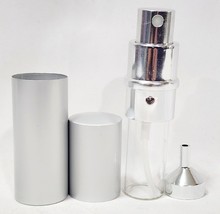 Ulta ATOMIZER Silver Grey Gray Perfume Holder Refill Spray Funnel Travel... - $276.23 MXN