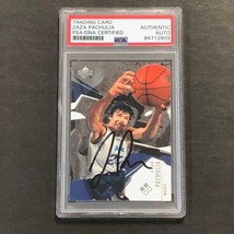 2003-04 Upper Deck Black Diamond #124 Zaza Pachulia Signed Card AUTO PSA Slabbed - £33.64 GBP