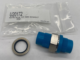 Swagelok U20172 Stainless Steel Connector 1/4&quot;, W/Gasket  - $14.50