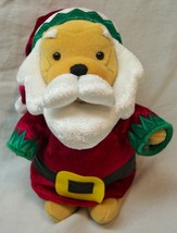 Walt Disney Store Christmas Winnie The Pooh As Santa 7" Plush Stuffed Animal Toy - £13.06 GBP