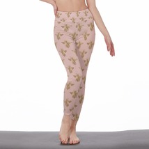 Shabby Chic Pink Women&#39;s Leggings Size S-5XL Available - £23.59 GBP