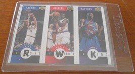 NBA 1996-97 Upper Deck Collector&#39;s Choice #M21, M88, M79 Rose, Webber, King - £5.08 GBP