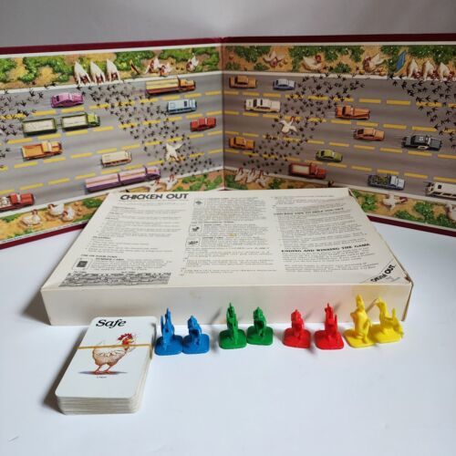 Primary image for Vintage Chicken Out Board Game Parker Brothers 1988 Family Fun Kids Complete