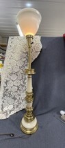 Vintage Mid Century Modern Heavy Brass Stiffel Torchiere table Lamp 37” Tall - £58.54 GBP