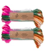 Yarn Bee Authentic Hand-Dyed Chunky Knit Yarn TULIPS &amp; MARIGOLDS 48 yds-... - £39.47 GBP