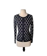  Foxcroft Sweater Small Navy Cardigan Polka Dots Button Up. - €13,22 EUR