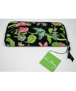 VERA BRADLEY NWT RETIRED BOTANICA LARGE ZIP TRAVEL ORGANIZER WALLET NEW - $33.25