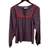 The Korner Floral Long Sleeve Blouse Size Small New - £18.27 GBP