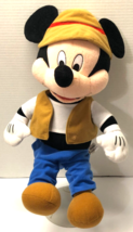 Disney Mickey Mouse German Woodsman 18&quot; VINTAGE Plush Figure - £15.80 GBP