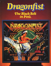 Dragonfist Pinball FLYER Original 1981 NOS Game Art Sheet Martial Arts Karate - £18.45 GBP