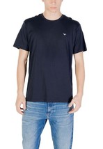 Emporio Armani Underwear Men T-Shirt Blue Short Sleeve Designer Logo Tee 2025... - $1,510.78 MXN