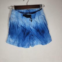 Wonder Nation Shorts Girls Size Medium 8 Blue Smocked Waist Pull On Gently Used - £2.59 GBP