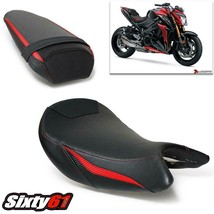 Suzuki GSXS 1000 Seat Covers 2015-2019 2020 Luimoto Front Rear Black Red Carbon - £204.89 GBP