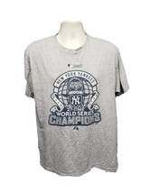 2009 New York Yankees 27 Time World Series Champions Adult Large Gray TS... - £11.87 GBP