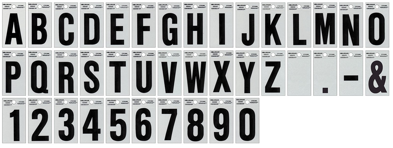 Hillman 839324 2 inches Letter C Square Cut Self Adhesive Sign, Silver a... - $16.44