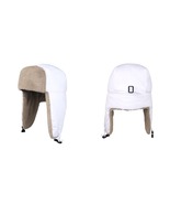 White Russian Ushanka Aviator Hat for Men Women Snow Hat with Ear Flaps - £28.31 GBP