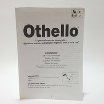 Othello Instruction Manual Rules Booklet Replacement Game Pieces Spanish Español - £1.98 GBP