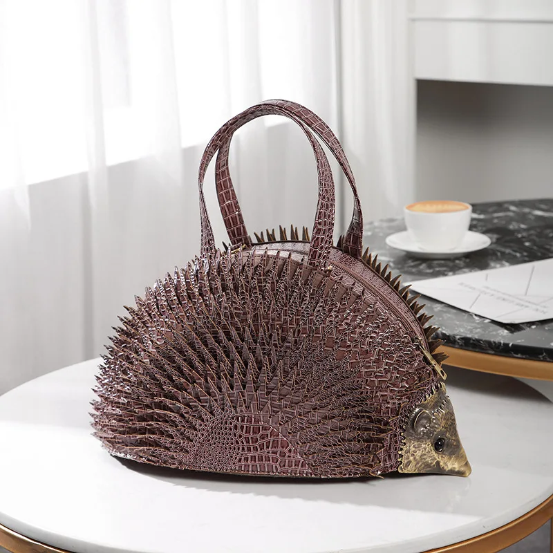 Personalized three-dimensional hedgehog bag fashion trend female handbag brand d - £74.16 GBP