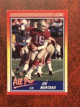 1990 Score #582 Joe Montana San Francisco 49ers Football Card - £0.93 GBP