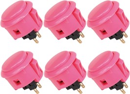 Sanwa 6 Pcs Obsf-30 Original Push Button 30Mm - For Arcade Jamma Video Game And - £35.59 GBP