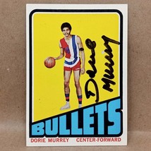 1972-73 Topps #61 Dorie Murrey Washington Bullets Signed Autograph - £7.82 GBP